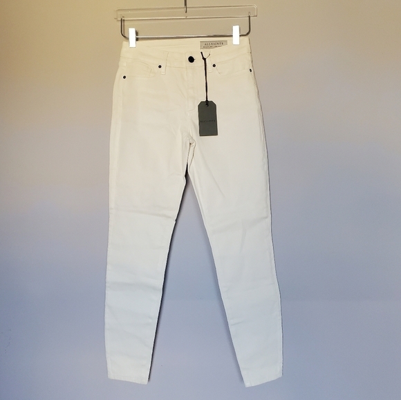All Saints Miller Coated Skinny Jeans 27 NWT - Picture 10 of 10